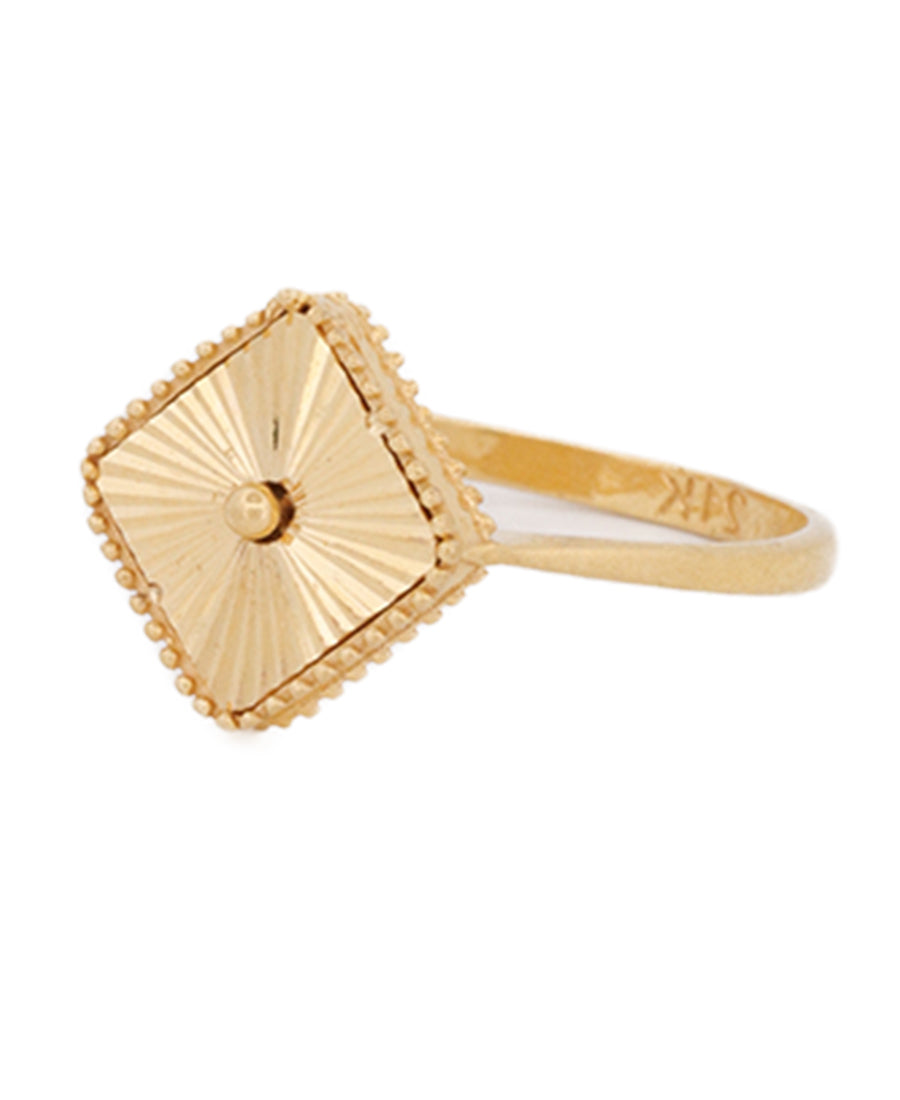 21K Gold Geometric Ring – 2.55g | Bigeasy Jewellers